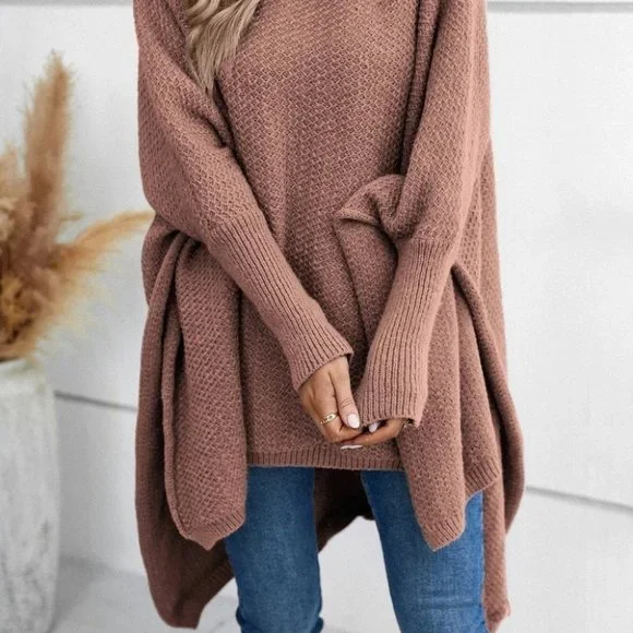 Womens Dusty Pink knit Sweater top - Picture 4 of 4